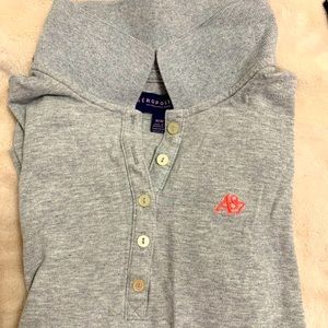 Aeropostale gray polo shirt